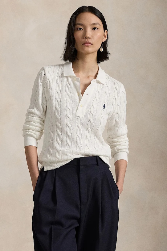 Хлопковый свитер Polo Ralph Lauren, белый
Хлопковый свитер Polo Ralph Lauren, белый