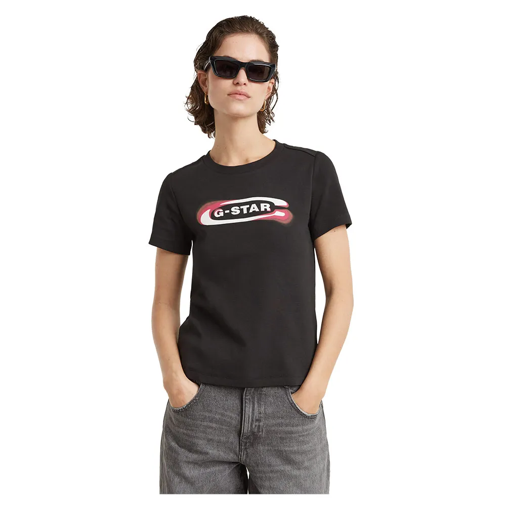 Футболка G-Star Old Skool Logo R T, черный 
Футболка G-Star Old Skool Logo R T, черный