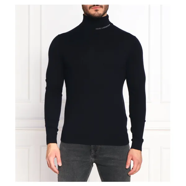 Облегающая водолазка с добавлением шерсти Karl Lagerfeld, синий
Облегающая водолазка с добавлением шерсти Karl Lagerfeld, синий