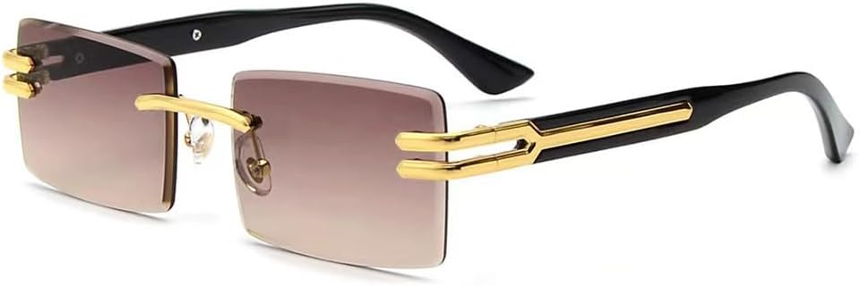 Ретро-солнцезащитные очки без оправы для мужчин и женщин, панк-стиль, прямоугольные солнцезащитные очки без оправы, деловые очки для улицы, защита от УФ-излучения UV400 WNCKSQ, C03 Gold Brown
Ретро-солнцезащитные очки без оправы для мужчин и женщин, панк-стиль, прямоугольные солнцезащитные очки без оправы, деловые очки для улицы, защита от УФ-излучения UV400 WNCKSQ, C03 Gold Brown