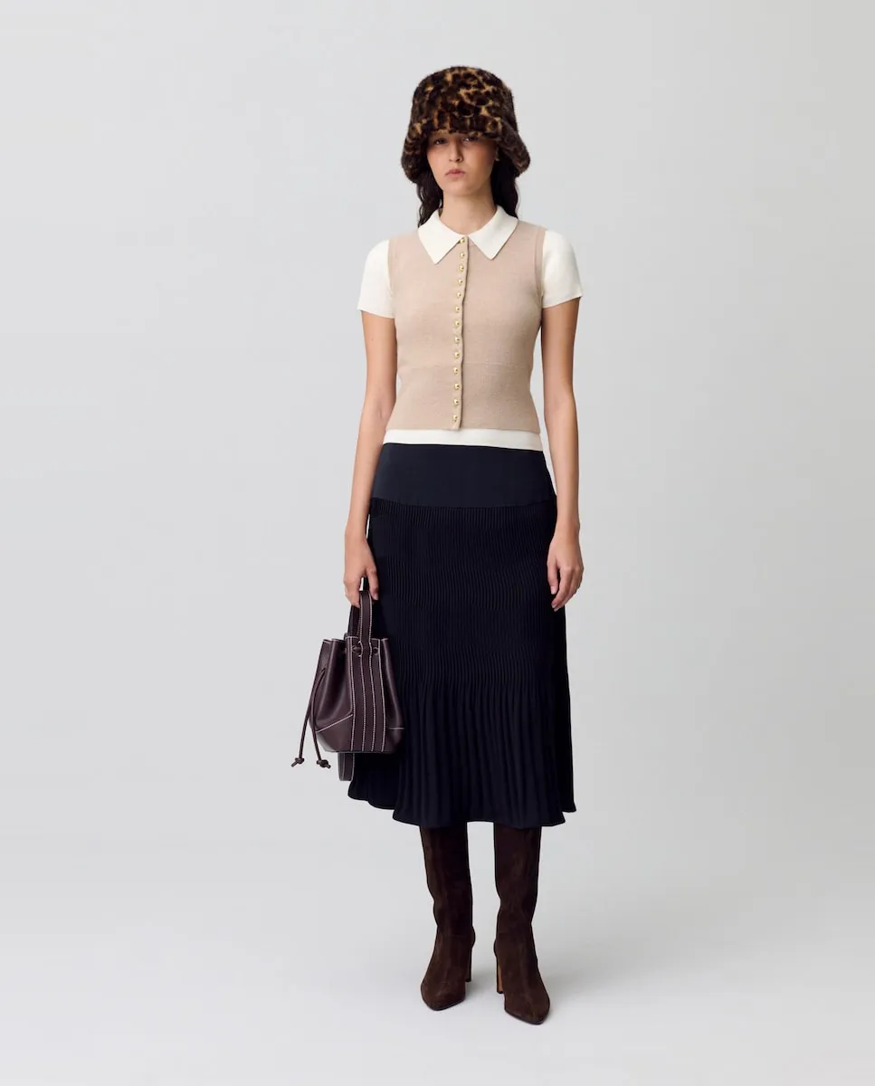 Длинная плиссированная юбка Claudie Pierlot, черный
Длинная плиссированная юбка Claudie Pierlot, черный