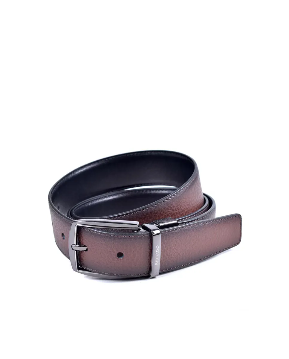 Мужской ремень Miguel Bellido с двусторонней пряжкой, черный
Мужской ремень Miguel Bellido с двусторонней пряжкой, черный