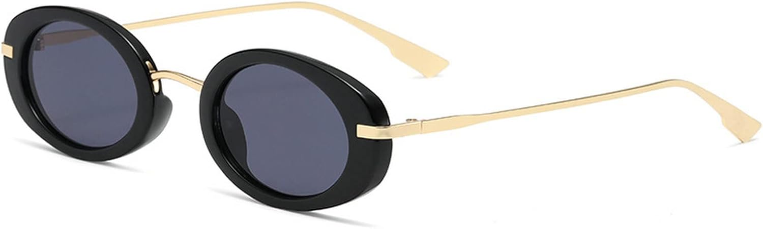Ретро овальные панк-солнцезащитные очки для женщин, стильные очки для вождения, мужские очки с защитой UV400, винтажные очки в массивной металлической оправе в стиле 90-х mincl, Black
Ретро овальные панк-солнцезащитные очки для женщин, стильные очки для вождения, мужские очки с защитой UV400, винтажные очки в массивной металлической оправе в стиле 90-х mincl, Black