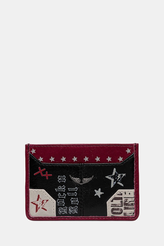 Кожаный чехол для карт Zadig&Voltaire, черный 
Кожаный чехол для карт Zadig&Voltaire, черный