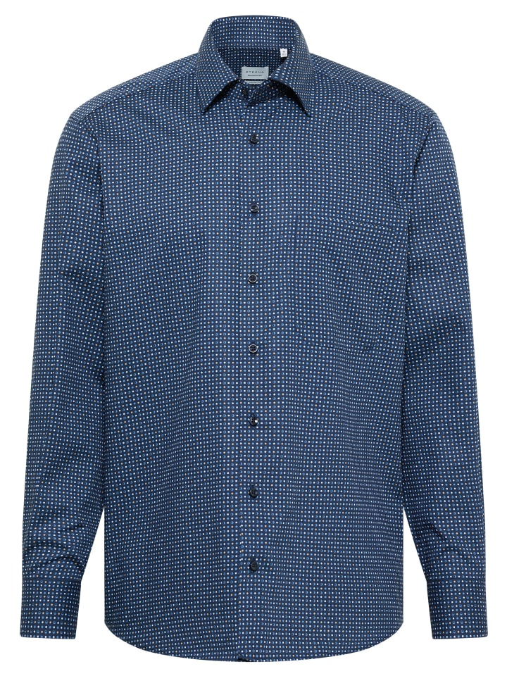 Рубашка COMFORT FIT темно-синего цвета Eterna
Рубашка COMFORT FIT темно-синего цвета Eterna