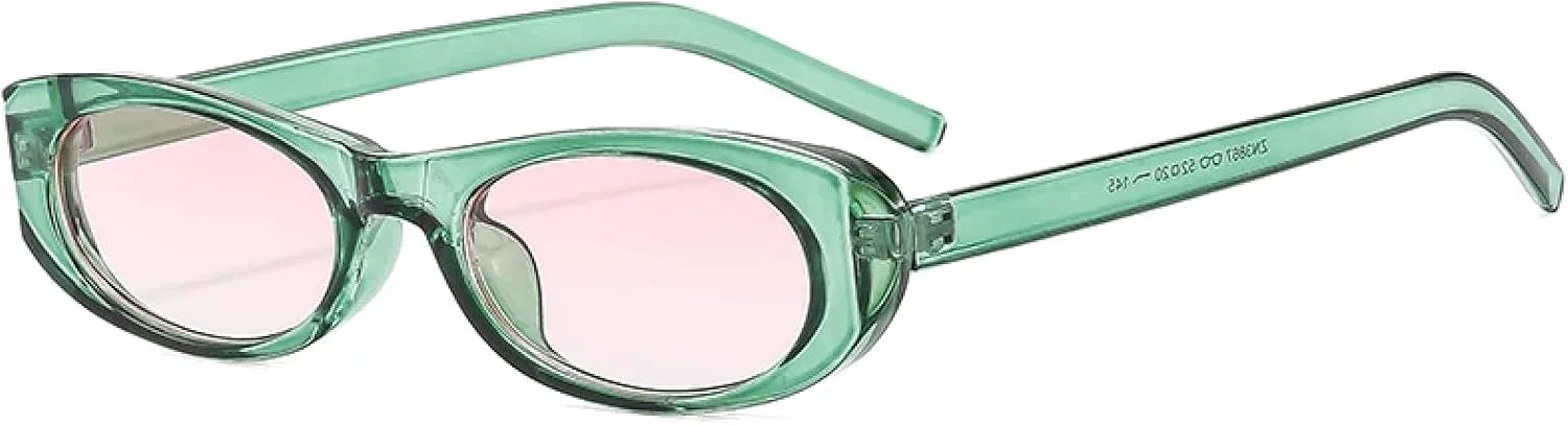 Солнцезащитные очки в узкой оправе для женщин, модель «кошачий глаз», классические очки в узкой оправе, ретро-стиль, эллиптическая форма, унисекс TKKTLLT, Green
Солнцезащитные очки в узкой оправе для женщин, модель «кошачий глаз», классические очки в узкой оправе, ретро-стиль, эллиптическая форма, унисекс TKKTLLT, Green