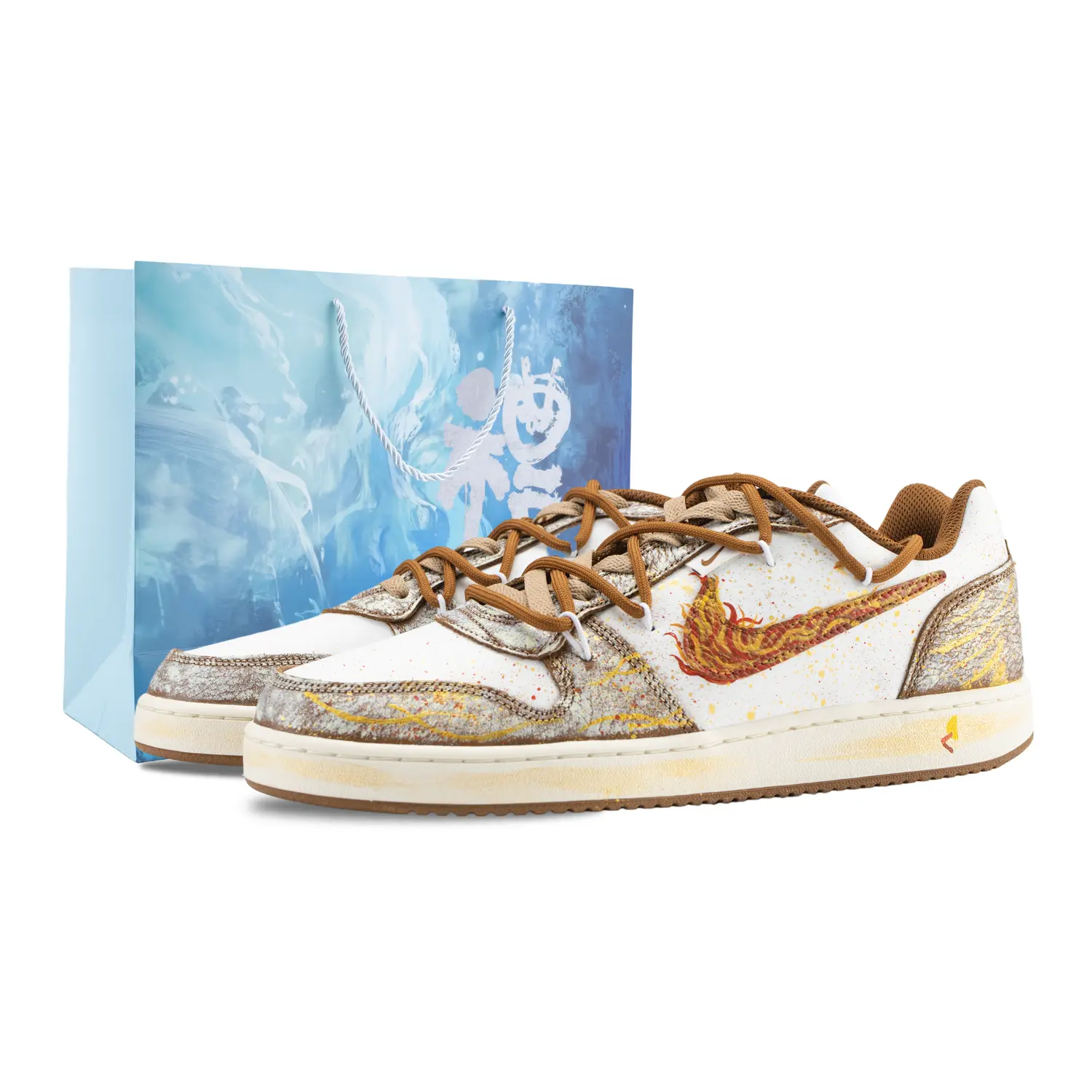 Nike Эбернон Синнабаровое пламя термоустойчивые устойчивые к истиранию низкие скейтбордские кроссовки мужские бело-коричневые бежевые с подарочной сумкой
Nike Эбернон Синнабаровое пламя термоустойчивые устойчивые к истиранию низкие скейтбордские кроссовки мужские бело-коричневые бежевые с подарочной сумкой