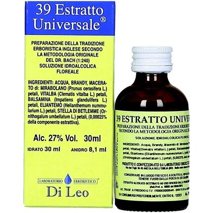 Estratto Univ 30мл Дилео Laboratorio Erboristico Di Leo
Estratto Univ 30мл Дилео Laboratorio Erboristico Di Leo