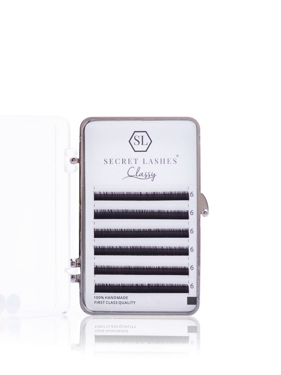 Secret Lashes - Ресницы Classy C 0,07 мм 15 мм - идеально подходят для метода 1:1 - 6 полосок
Secret Lashes - Ресницы Classy C 0,07 мм 15 мм - идеально подходят для метода 1:1 - 6 полосок