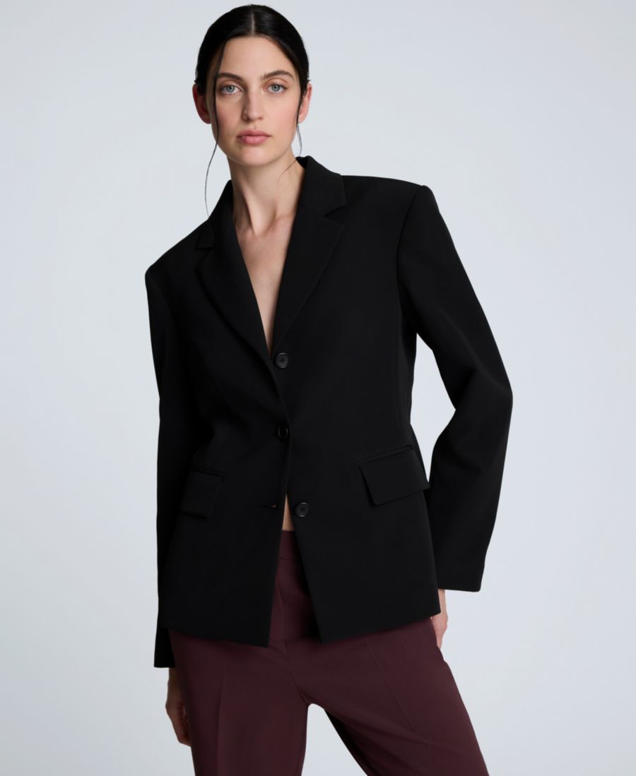 Женский роскошный блейзер из эластичной саржи с тремя пуговицами Kenneth Cole, Black
Женский роскошный блейзер из эластичной саржи с тремя пуговицами Kenneth Cole, Black