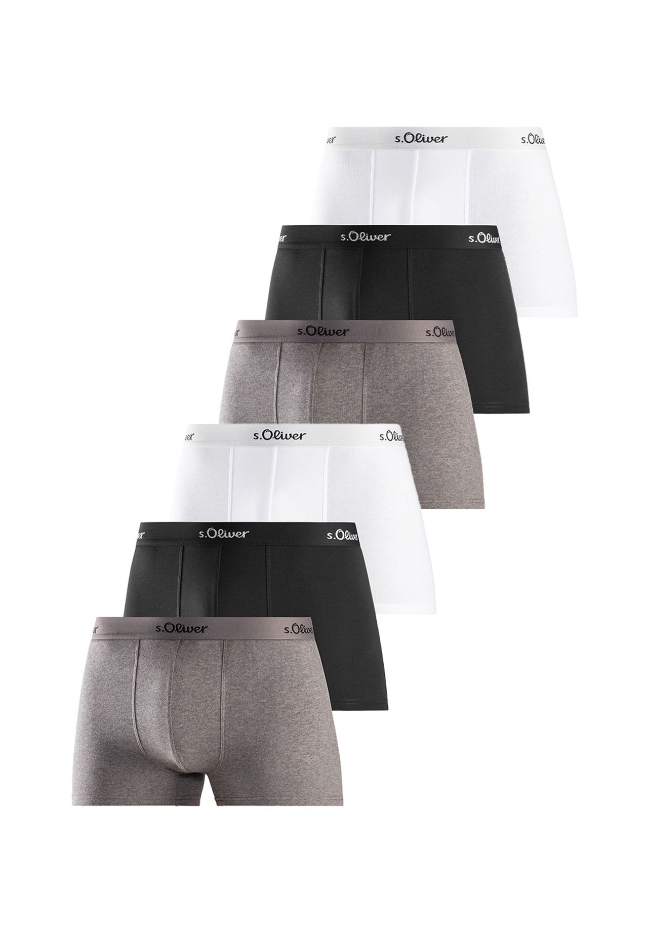 Шорты/брюки в стиле ретро, набор из 6 базовых предметов S.Oliver, цвет Grau / Schwarz / Wei_ 
Шорты/брюки в стиле ретро, набор из 6 базовых предметов S.Oliver, цвет Grau / Schwarz / Wei_