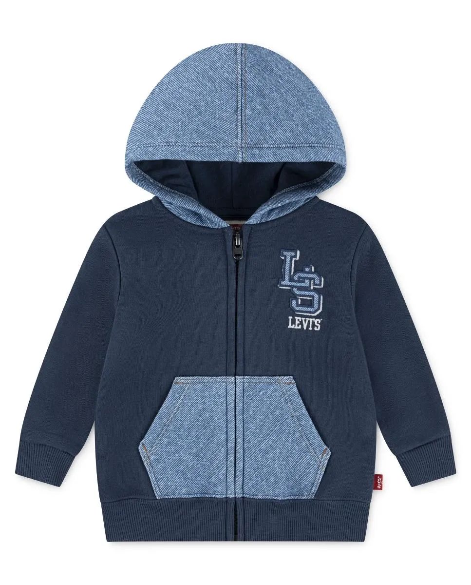 Куртка с капюшоном и полной застежкой-молнией Knit Denim для мальчиков Levi's, синий
Куртка с капюшоном и полной застежкой-молнией Knit Denim для мальчиков Levi's, синий