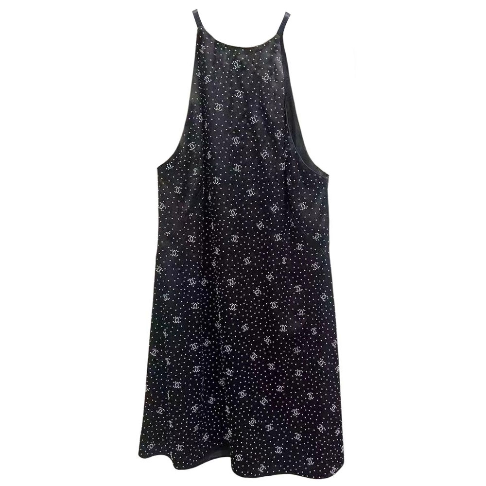 FW24 Женское черно-белое платье без рукавов CHANEL 
FW24 Женское черно-белое платье без рукавов CHANEL