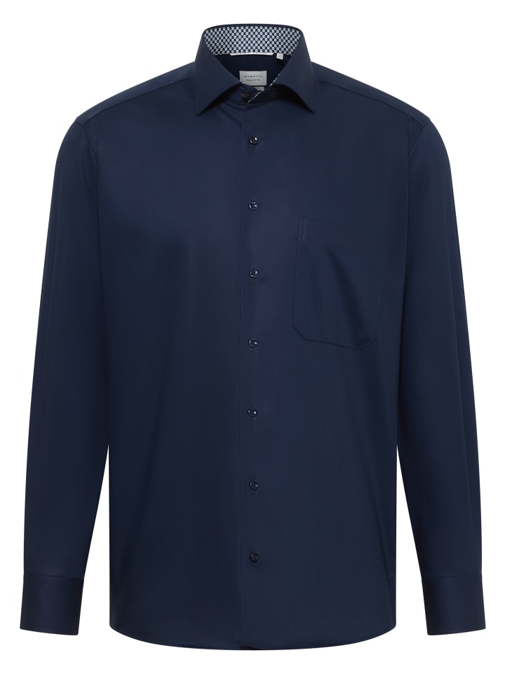 Рубашка COMFORT FIT темно-синего цвета Eterna
Рубашка COMFORT FIT темно-синего цвета Eterna