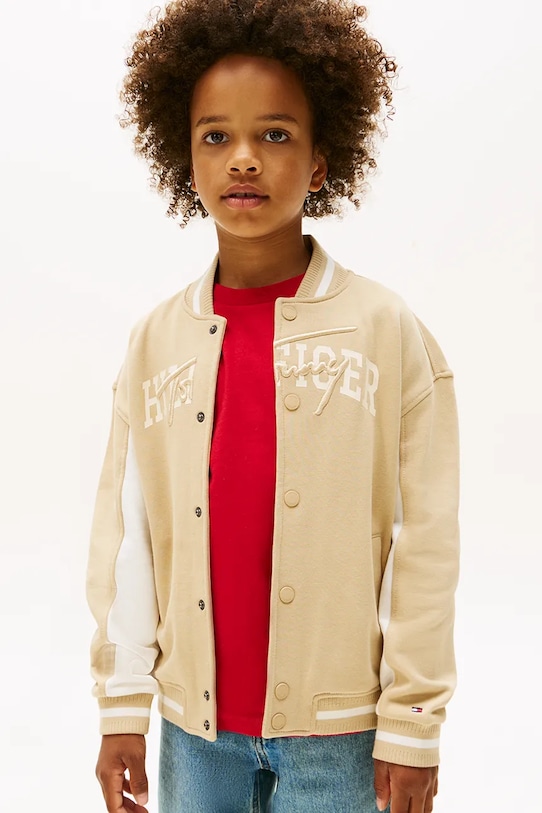 Детская хлопковая толстовка Tommy Hilfiger, коричневый
Детская хлопковая толстовка Tommy Hilfiger, коричневый