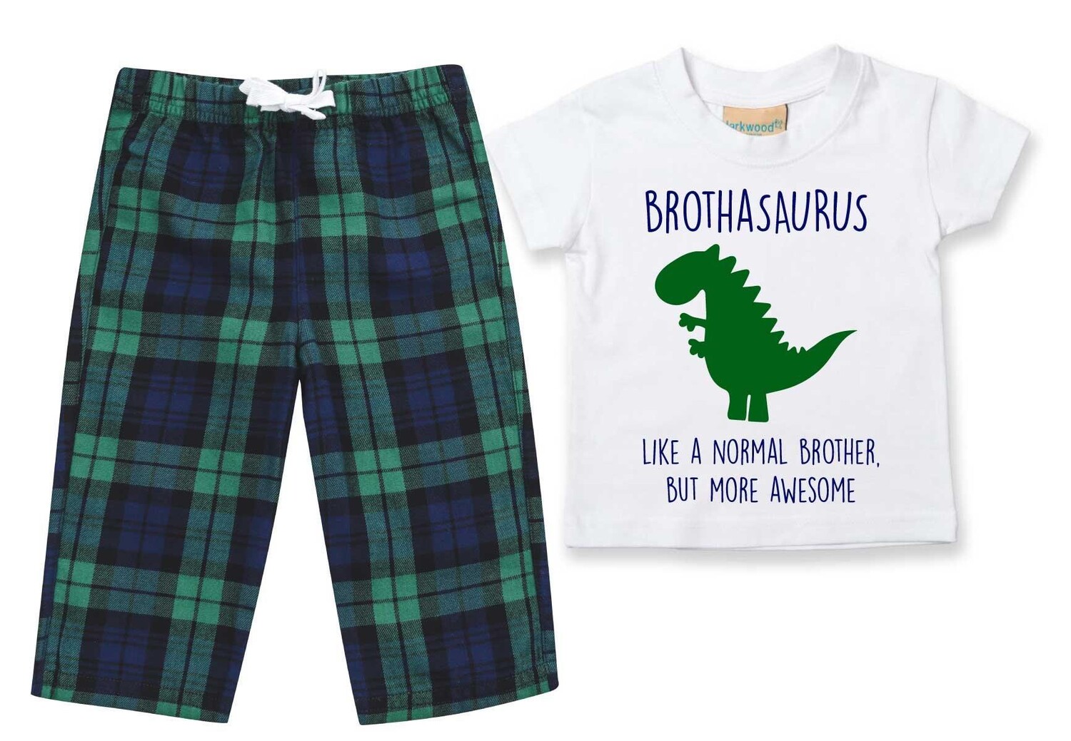 Брат-динозавр, пижамы, детские штаны в клетку, пижамный комплект, рождественский комплект 60 SECOND MAKEOVER, зеленый
Брат-динозавр, пижамы, детские штаны в клетку, пижамный комплект, рождественский комплект 60 SECOND MAKEOVER, зеленый