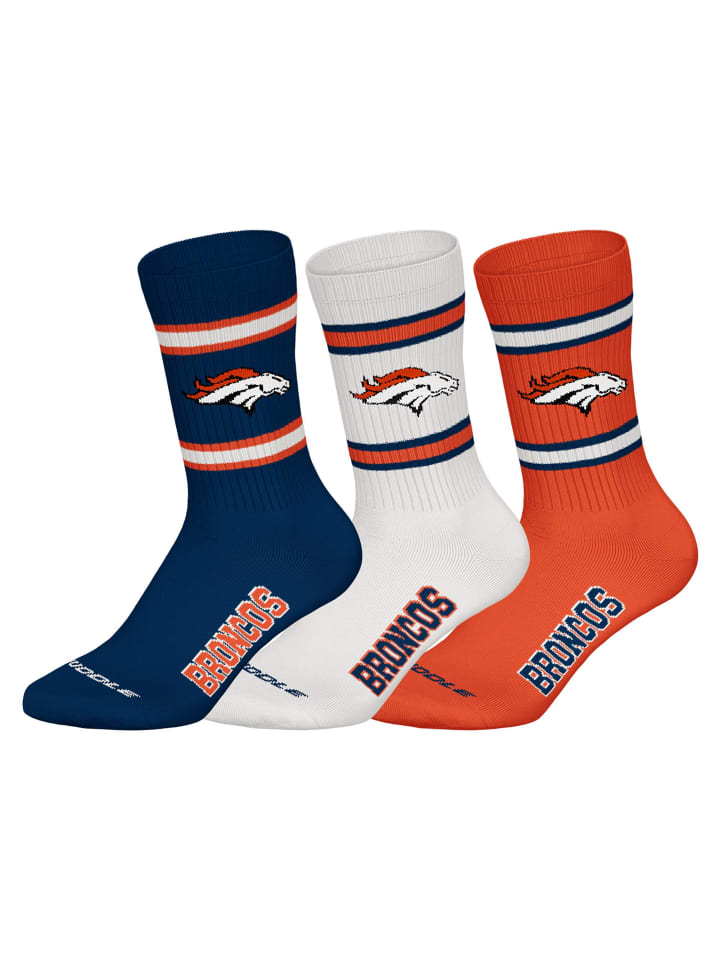 NFL Набор из 3 носков с символикой Denver Broncos
NFL Набор из 3 носков с символикой Denver Broncos