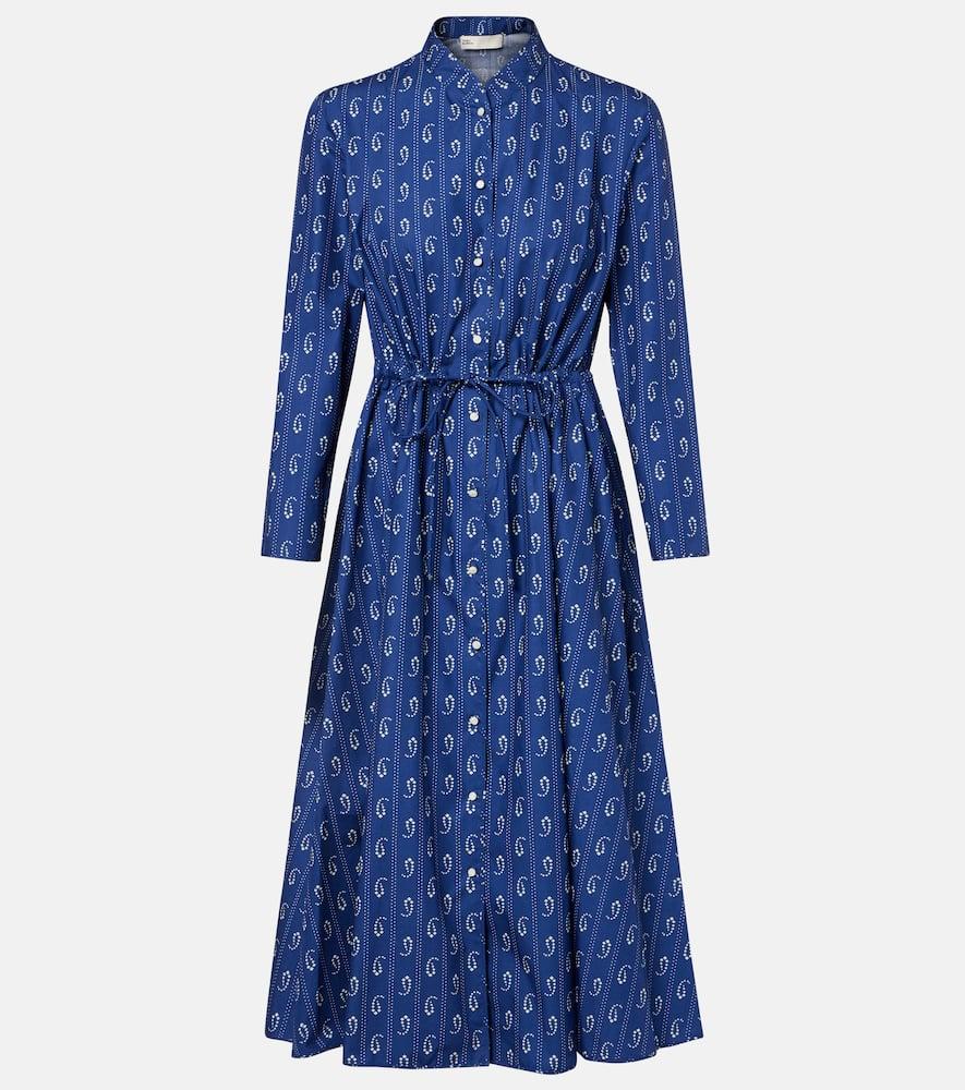 Хлопковое платье-рубашка Tory Burch, Blue Paisley
Хлопковое платье-рубашка Tory Burch, Blue Paisley