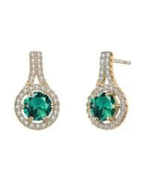 Серьги-Подвески с прозрачными круглыми кубическими цирконами, покрытыми родием Rachel Glauber, green
Серьги-Подвески с прозрачными круглыми кубическими цирконами, покрытыми родием Rachel Glauber, green