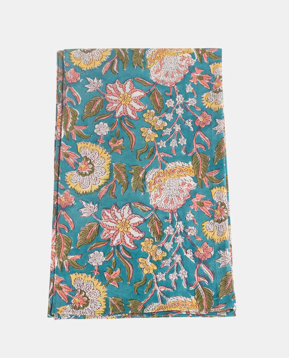 Парео из хлопка с цветочным принтом Kbas, бирюзовый
Парео из хлопка с цветочным принтом Kbas, бирюзовый