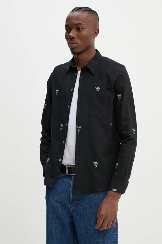 Хлопковая рубашка PS Paul Smith, черный
Хлопковая рубашка PS Paul Smith, черный