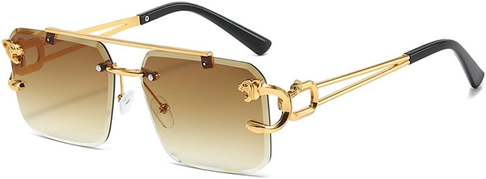 Ретро металлические солнцезащитные очки с двойной перемычкой, модные мужские без оправы, прозрачные линзы с градиентом цвета "океан", защита от УФ-излучения UV400, женские солнцезащитные очки HHZZYVY, Tea Gradient
Ретро металлические солнцезащитные очки с двойной перемычкой, модные мужские без оправы, прозрачные линзы с градиентом цвета "океан", защита от УФ-излучения UV400, женские солнцезащитные очки HHZZYVY, Tea Gradient