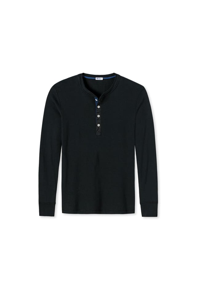 Рубашка - майка с длинными рукавами Karl Heinz Schiesser Revival, черный 
Рубашка - майка с длинными рукавами Karl Heinz Schiesser Revival, черный