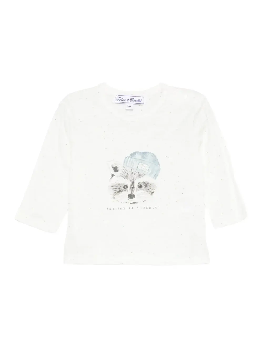 Футболка с длинными рукавами и принтом енота Tartine Et Chocolat, нейтральный
Футболка с длинными рукавами и принтом енота Tartine Et Chocolat, нейтральный