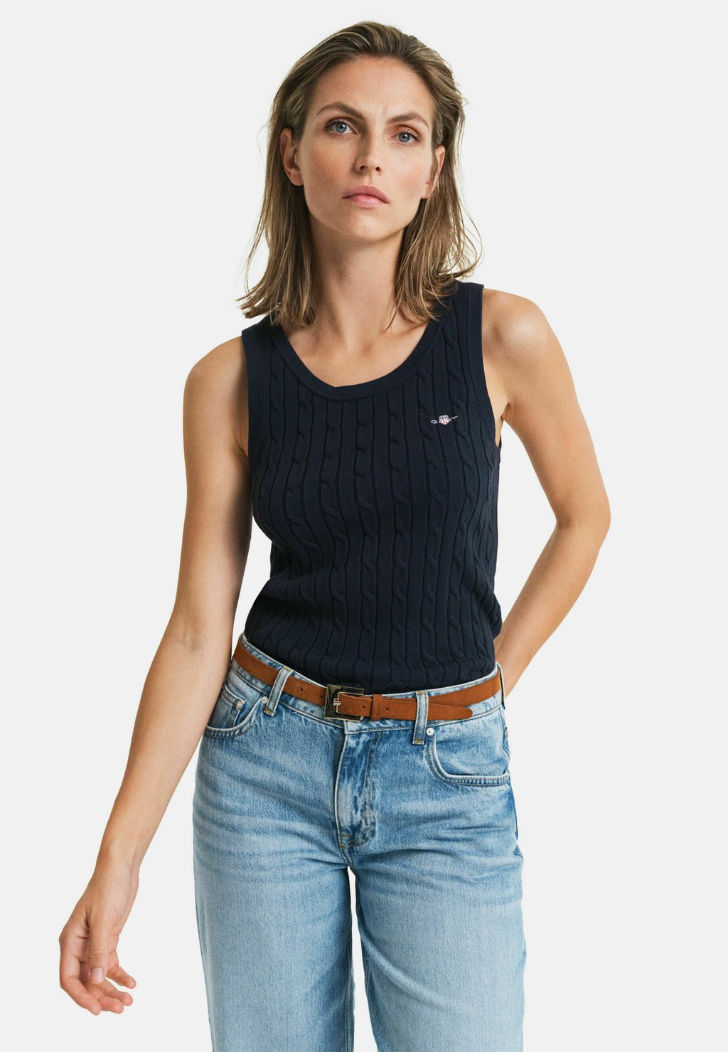 Топ CABLE GANT, темно-синий
Топ CABLE GANT, темно-синий