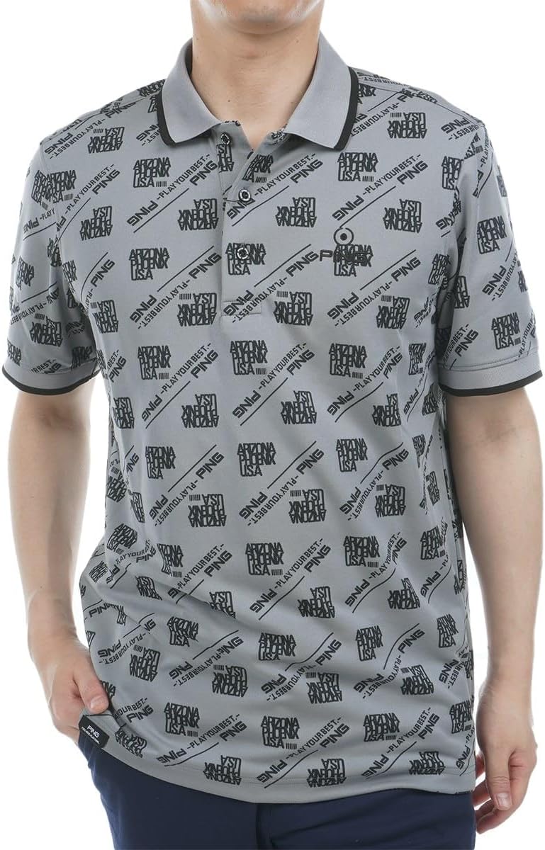 Мужская поло-рубашка с коротким рукавом Pin Apparel 621-5160313 (с косым логотипом) / для гольфа Ping, серый
Мужская поло-рубашка с коротким рукавом Pin Apparel 621-5160313 (с косым логотипом) / для гольфа Ping, серый