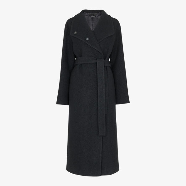 Шерстяное пальто Morgan с воротником-трубой Whistles, черный
Шерстяное пальто Morgan с воротником-трубой Whistles, черный
