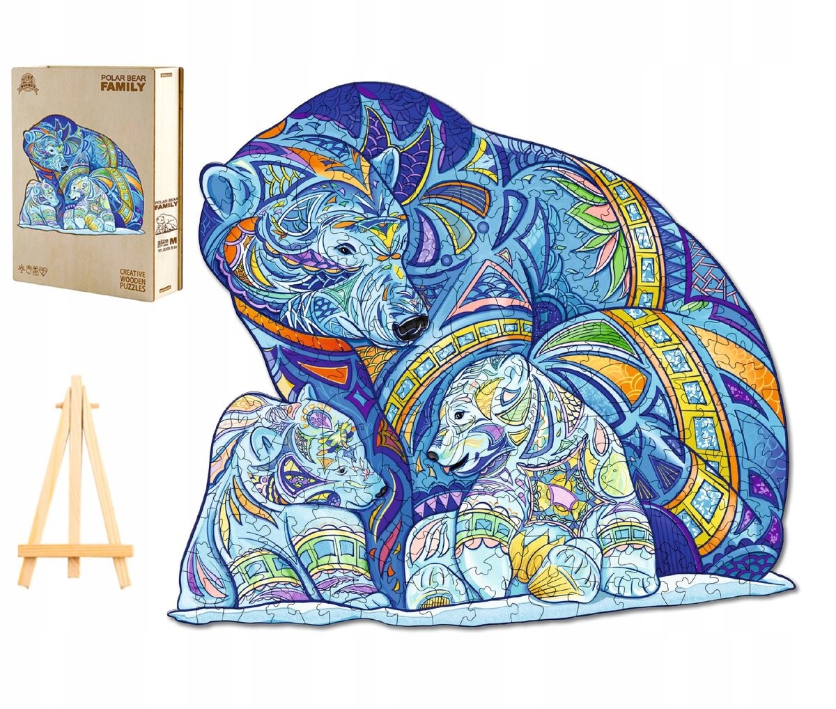 Большой Деревянный Пазл 292 Деталей Семья Медведей Деревянная Коробка Pasjo24
Большой Деревянный Пазл 292 Деталей Семья Медведей Деревянная Коробка Pasjo24