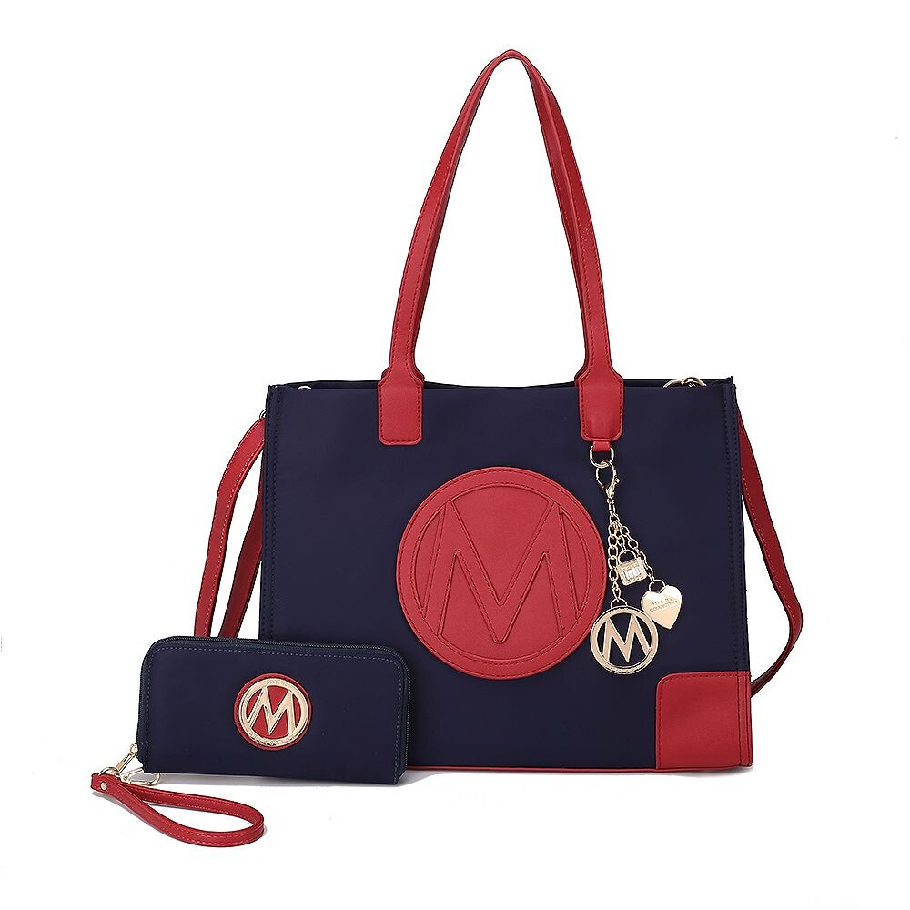 Женская сумка-тоут и кошелек Louise из веганской кожи MKF Collection от Mia k, 2 предмета, цвет Navy Wine
Женская сумка-тоут и кошелек Louise из веганской кожи MKF Collection от Mia k, 2 предмета, цвет Navy Wine