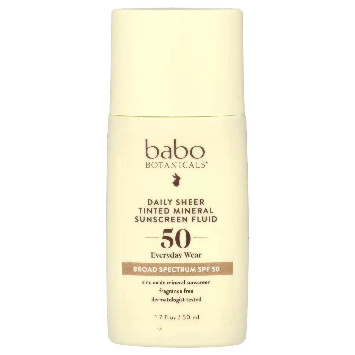 Солнцезащитное средство Babo Botanicals Daily Sheer Tinted Mineral Sunscreen Fluid SPF 50, 50 мл
Солнцезащитное средство Babo Botanicals Daily Sheer Tinted Mineral Sunscreen Fluid SPF 50, 50 мл