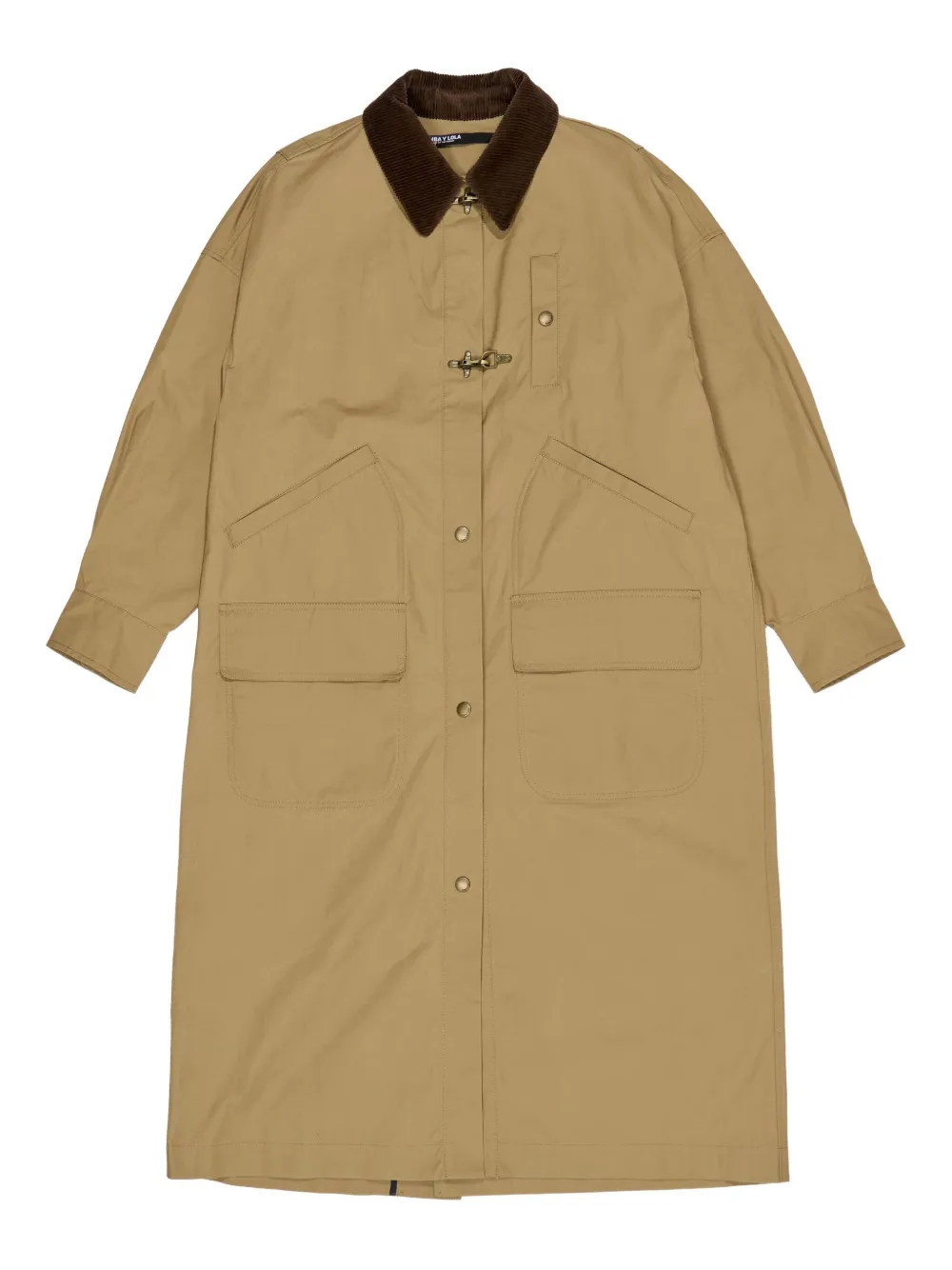 Тренч с застежкой тогл и вельветовым воротником Bimba y Lola, нейтральный
Тренч с застежкой тогл и вельветовым воротником Bimba y Lola, нейтральный