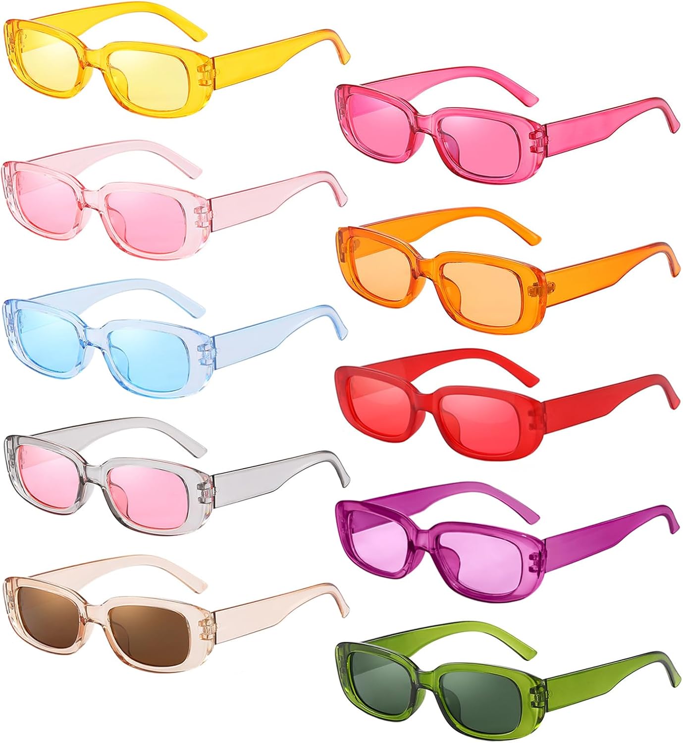 Набор из 10/20 ретро-солнцезащитных очков прямоугольной формы узкой/толстой формы для женщин и мужчин, модный стиль 90-х, стиль Y2K, квадратные очки для вечеринок Geopty, 10 Narrow Rectangle Colorful
Набор из 10/20 ретро-солнцезащитных очков прямоугольной формы узкой/толстой формы для женщин и мужчин, модный стиль 90-х, стиль Y2K, квадратные очки для вечеринок Geopty, 10 Narrow Rectangle Colorful