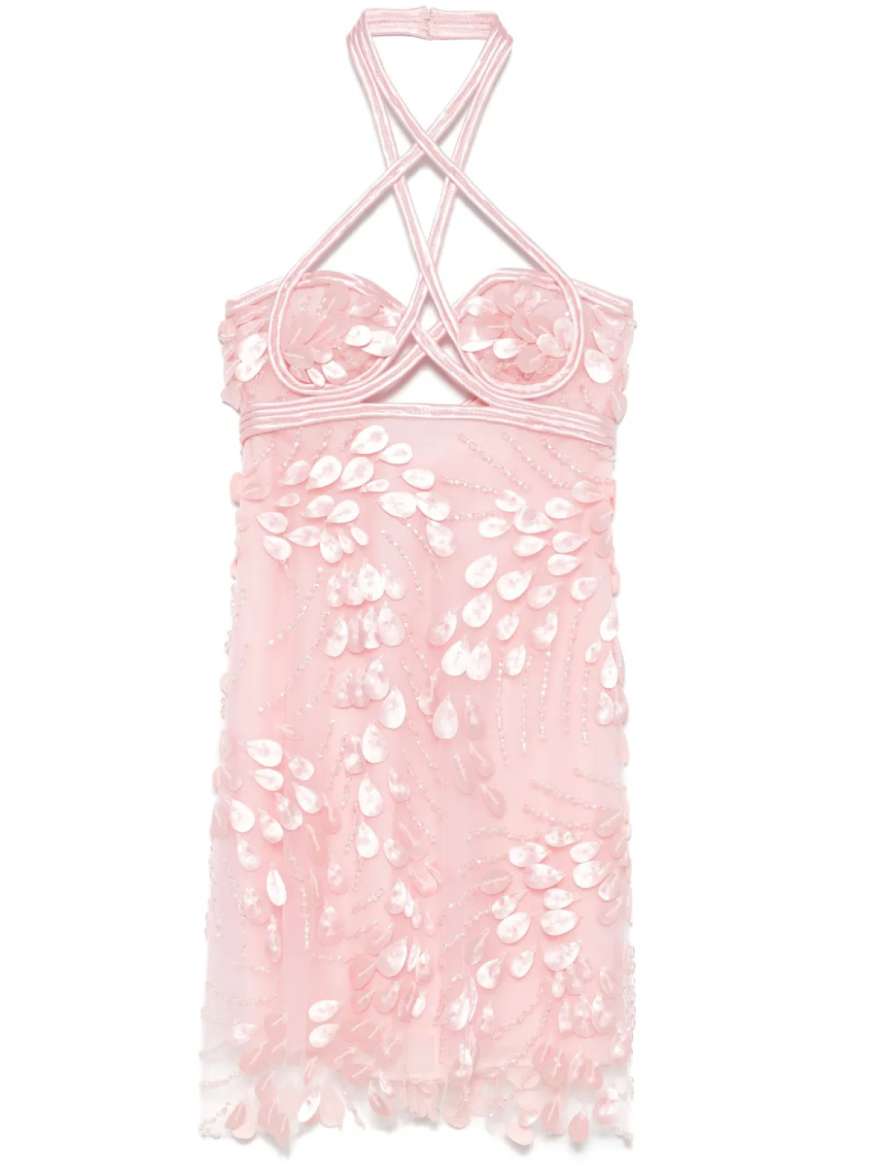 Costarellos декорированное платье мини, розовый
Costarellos декорированное платье мини, розовый