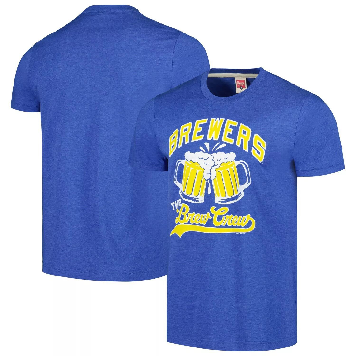 Мужская футболка Homage Royal Milwaukee Brewers The Brew Crew Tri-Blend
Мужская футболка Homage Royal Milwaukee Brewers The Brew Crew Tri-Blend