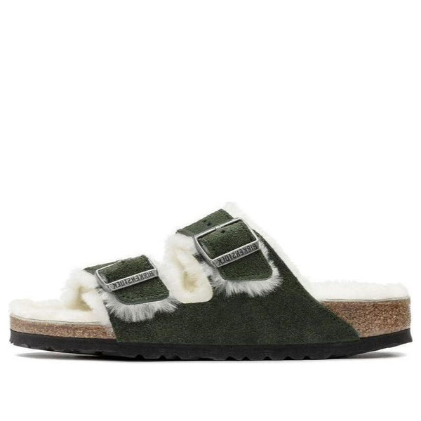 Тапочки arizona shearling sandal suede leather narrow fit 'green' Birkenstock, зеленый
Тапочки arizona shearling sandal suede leather narrow fit 'green' Birkenstock, зеленый