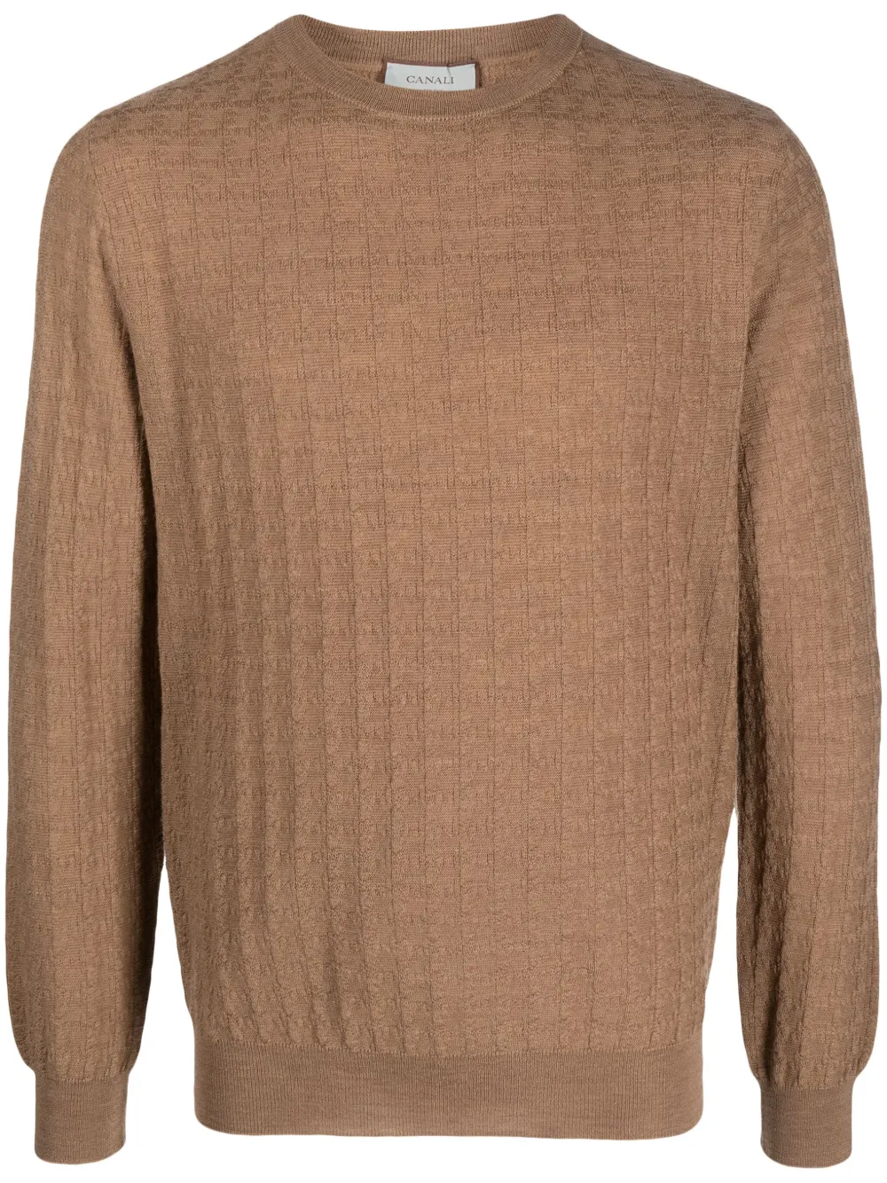 Вязаный шерстяной джемпер Canali, коричневый
Вязаный шерстяной джемпер Canali, коричневый