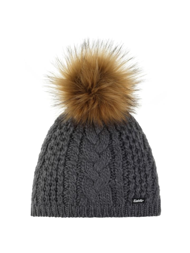 Шапка Afra Lux с помпоном серого цвета Eisbär
Шапка Afra Lux с помпоном серого цвета Eisbär
