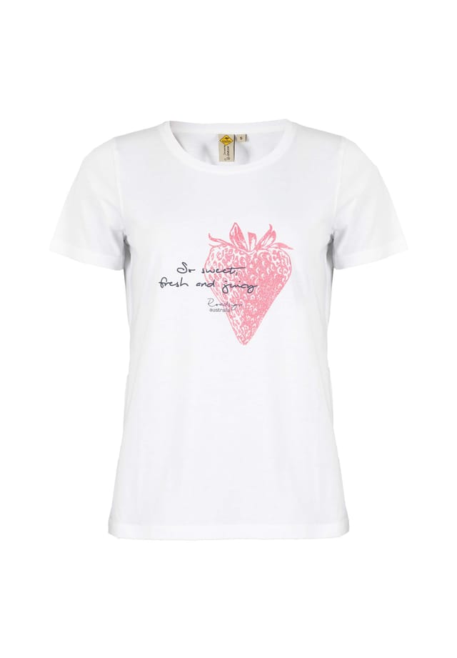 Футболка клубника с выразительным заявлением в современных цветах Roadsign Australia, белый
Футболка клубника с выразительным заявлением в современных цветах Roadsign Australia, белый
