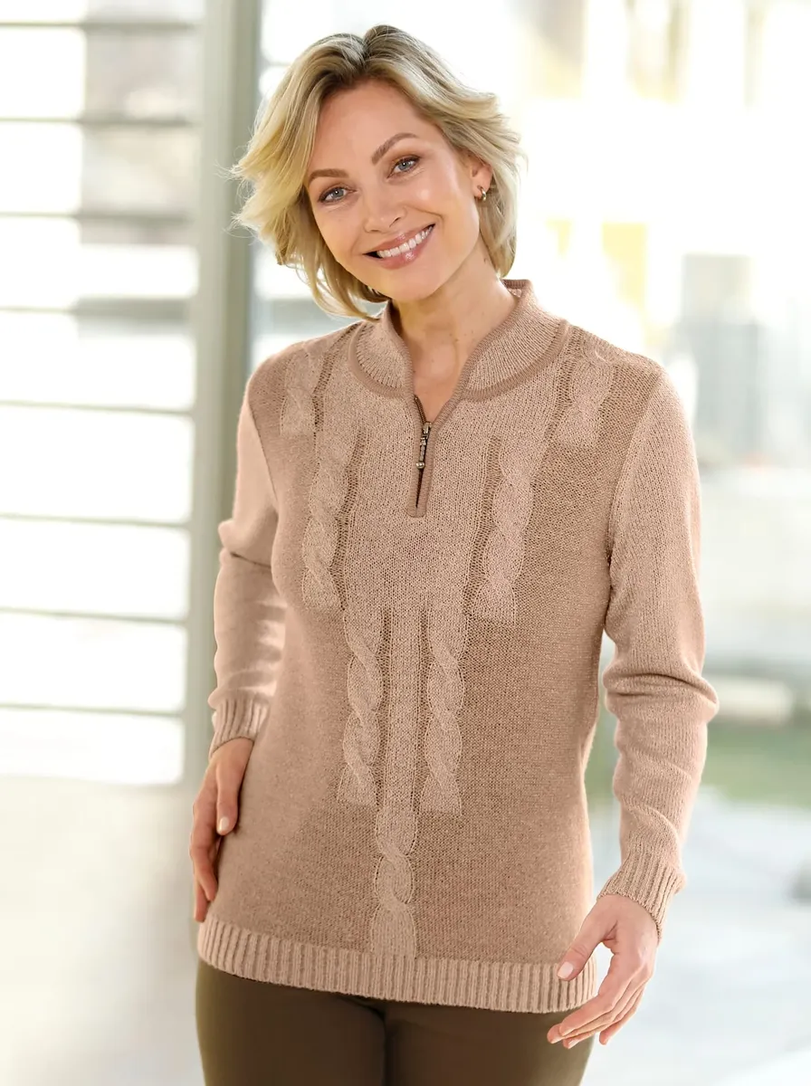 Свитер с воротником стойкой Classic Basics "Пуловер", слоновая кость
Свитер с воротником стойкой Classic Basics "Пуловер", слоновая кость