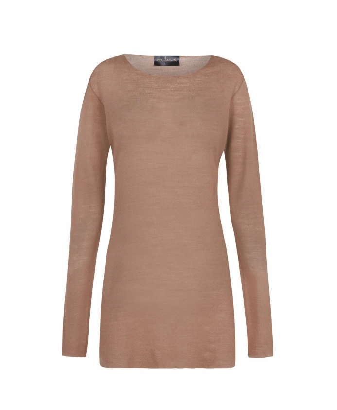 Вязаный топ с круглым вырезом Cortana, бежевый
Вязаный топ с круглым вырезом Cortana, бежевый