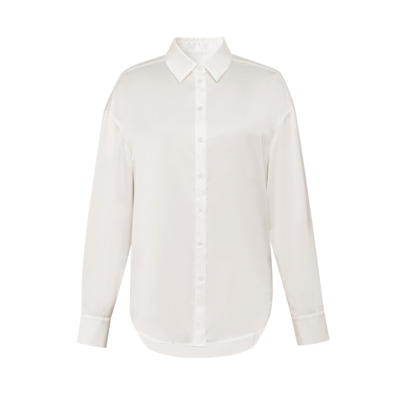 Топ-рубашка Deep Breath однотонный, белый
Топ-рубашка Deep Breath однотонный, белый