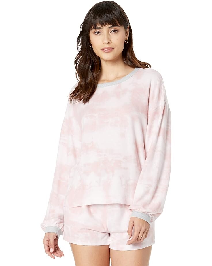 Пижамный комплект Splendid Long Sleeve Blousson Sleeve Short Set, цвет Washed Tie-Dye Peach
Пижамный комплект Splendid Long Sleeve Blousson Sleeve Short Set, цвет Washed Tie-Dye Peach