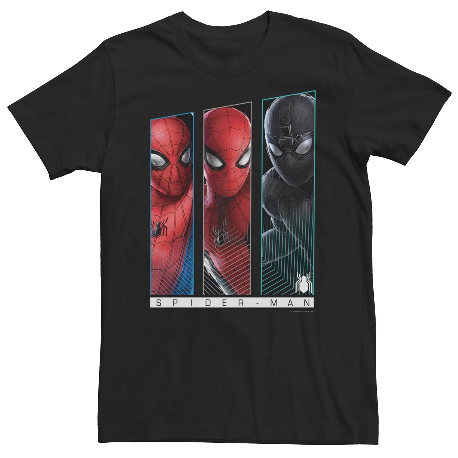 Мужская футболка с изображением Человека-паука Three Faces Web Marvel
Мужская футболка с изображением Человека-паука Three Faces Web Marvel
