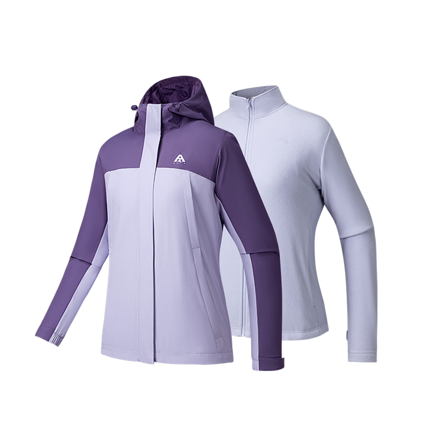 ANTA Женская ветровка непромокаемая, Crystal Purple/Cool Purple
ANTA Женская ветровка непромокаемая, Crystal Purple/Cool Purple