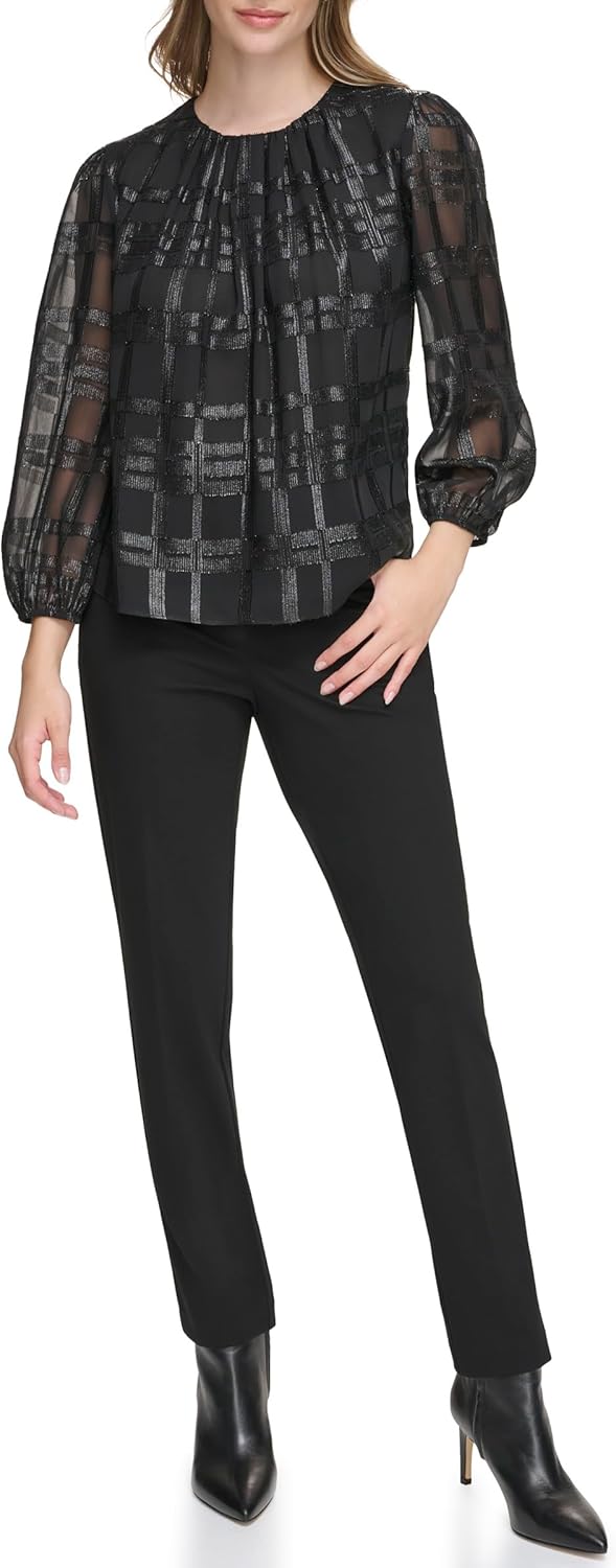 Женская блузка Calvin Klein с длинным рукавом и металлическим эффектом, Black
Женская блузка Calvin Klein с длинным рукавом и металлическим эффектом, Black