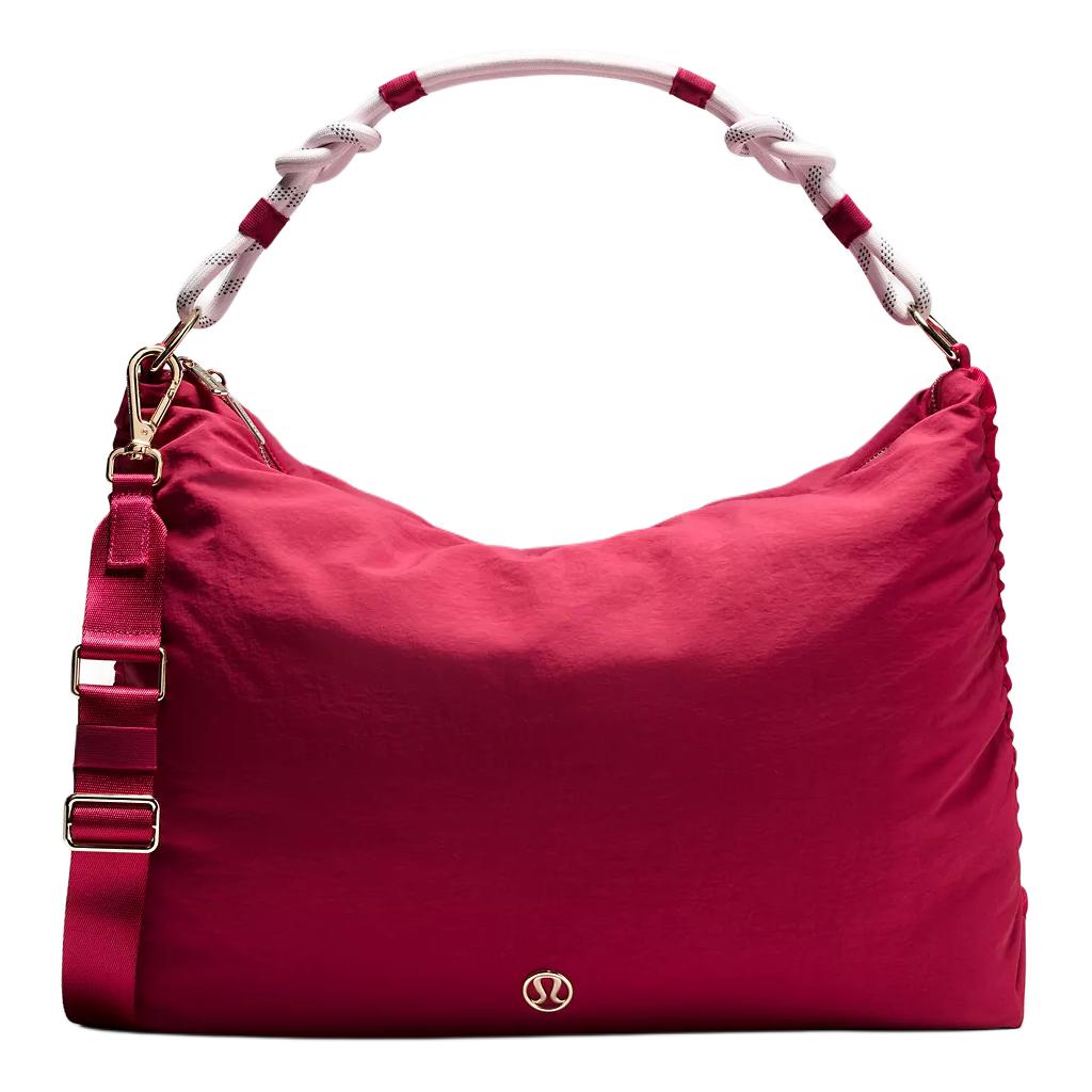 Lululemon Конвертируемая сумка через плечо из нейлона и полиэстера большая женская Berry & Happy Pink & Gold
Lululemon Конвертируемая сумка через плечо из нейлона и полиэстера большая женская Berry & Happy Pink & Gold